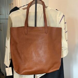 Madewell Cognac Leather Tote